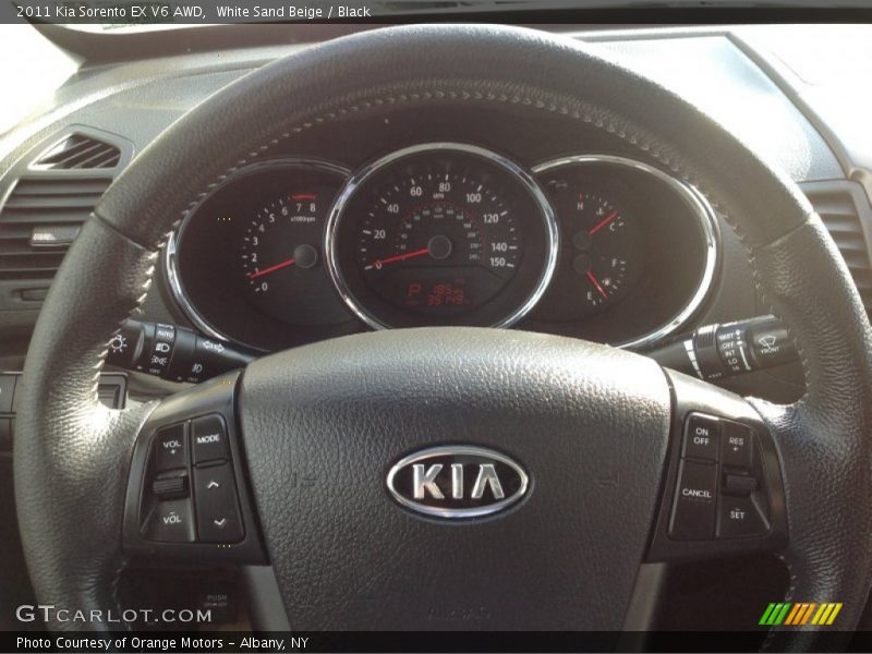 White Sand Beige / Black 2011 Kia Sorento EX V6 AWD