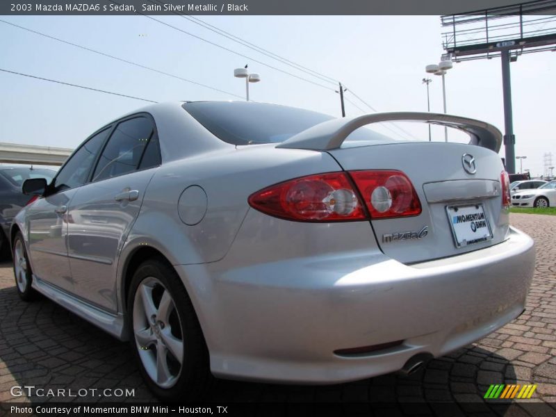 Satin Silver Metallic / Black 2003 Mazda MAZDA6 s Sedan