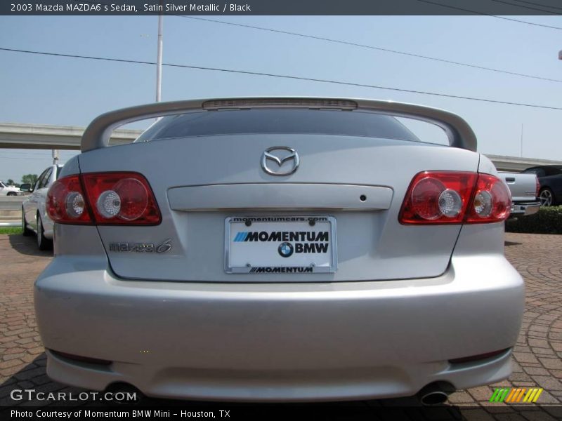 Satin Silver Metallic / Black 2003 Mazda MAZDA6 s Sedan