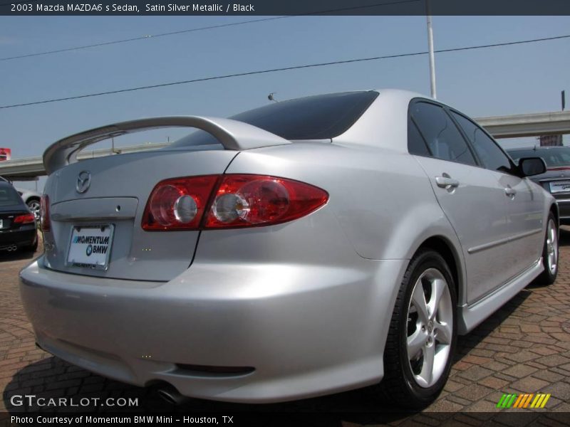 Satin Silver Metallic / Black 2003 Mazda MAZDA6 s Sedan