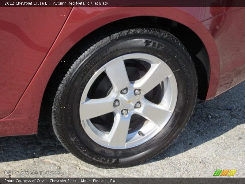 Autumn Red Metallic / Jet Black 2012 Chevrolet Cruze LT