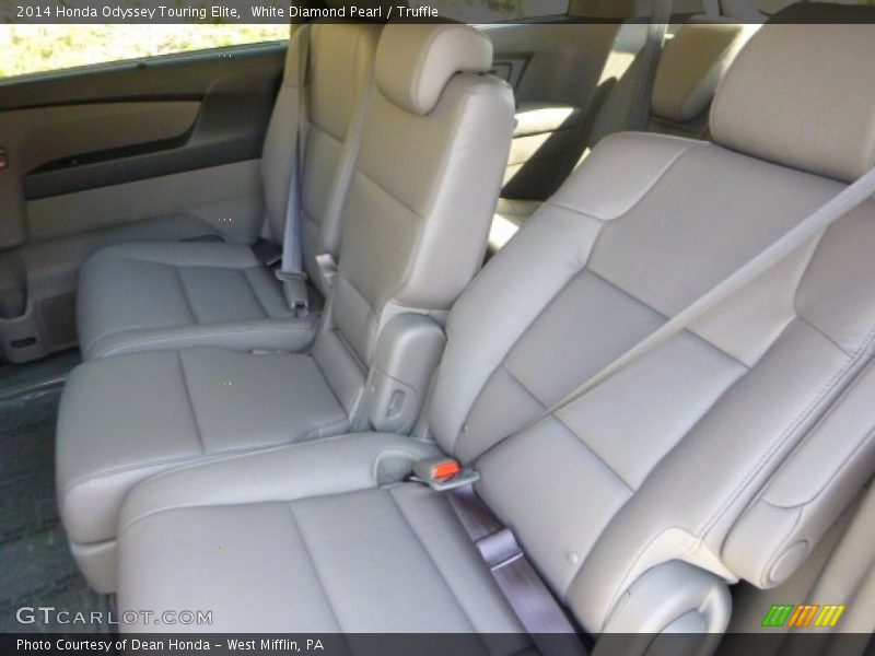White Diamond Pearl / Truffle 2014 Honda Odyssey Touring Elite