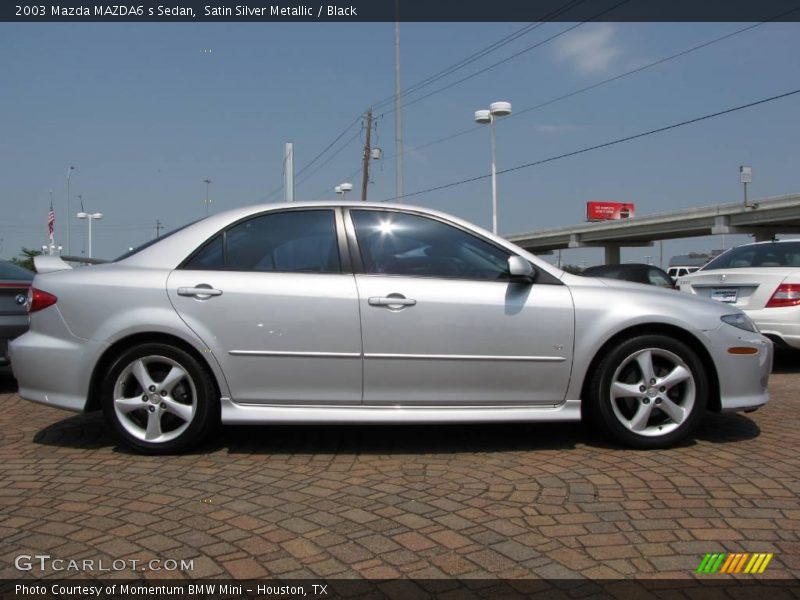Satin Silver Metallic / Black 2003 Mazda MAZDA6 s Sedan