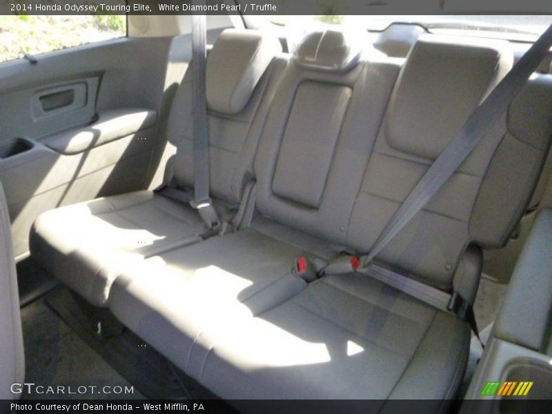 White Diamond Pearl / Truffle 2014 Honda Odyssey Touring Elite