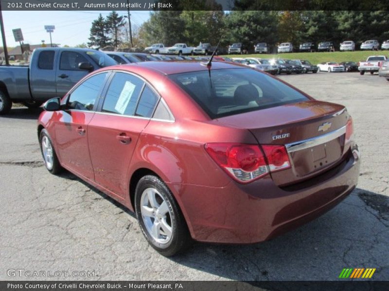 Autumn Red Metallic / Jet Black 2012 Chevrolet Cruze LT