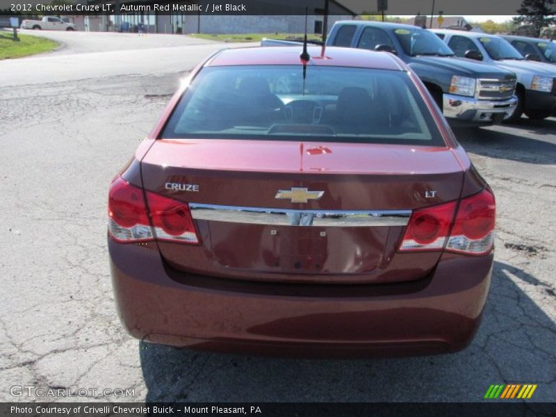 Autumn Red Metallic / Jet Black 2012 Chevrolet Cruze LT