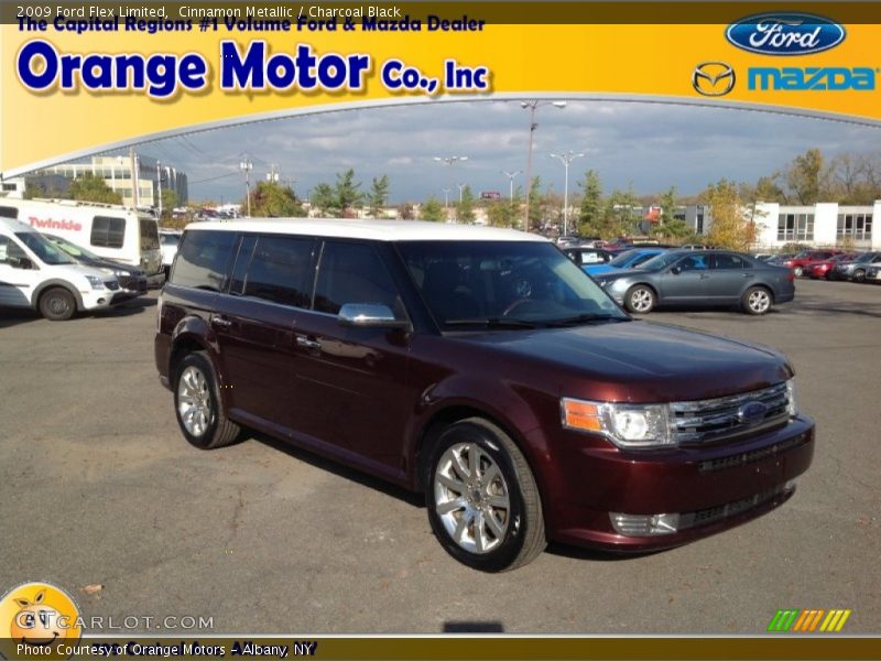 Cinnamon Metallic / Charcoal Black 2009 Ford Flex Limited