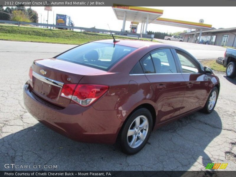 Autumn Red Metallic / Jet Black 2012 Chevrolet Cruze LT