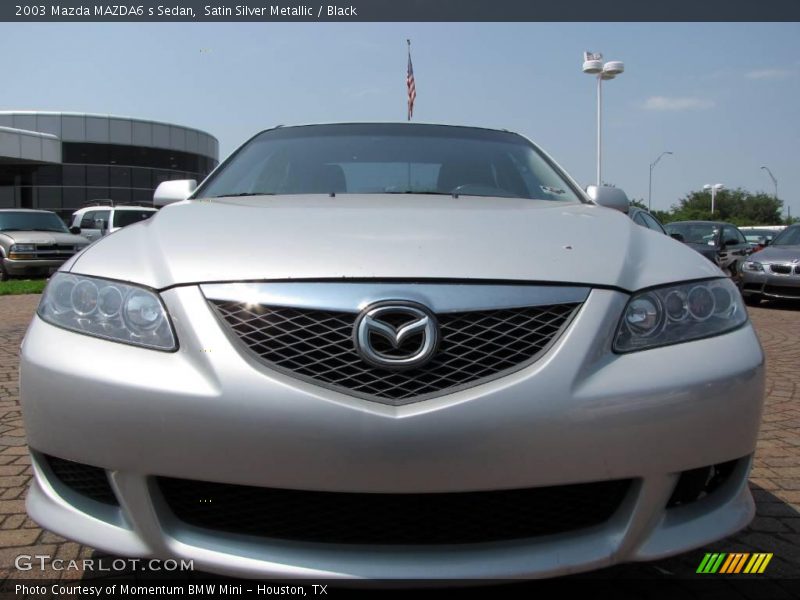 Satin Silver Metallic / Black 2003 Mazda MAZDA6 s Sedan