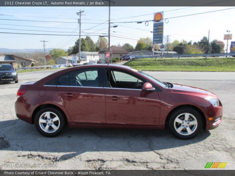 Autumn Red Metallic / Jet Black 2012 Chevrolet Cruze LT