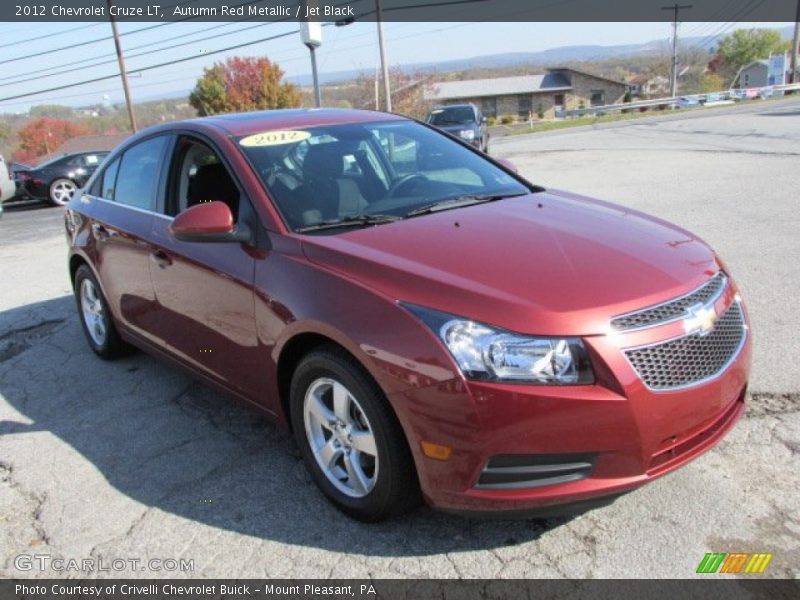 Autumn Red Metallic / Jet Black 2012 Chevrolet Cruze LT