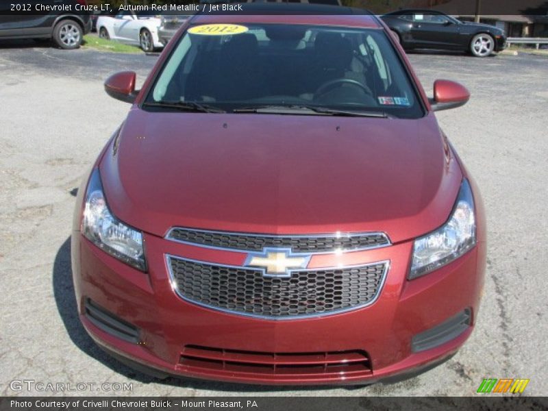 Autumn Red Metallic / Jet Black 2012 Chevrolet Cruze LT
