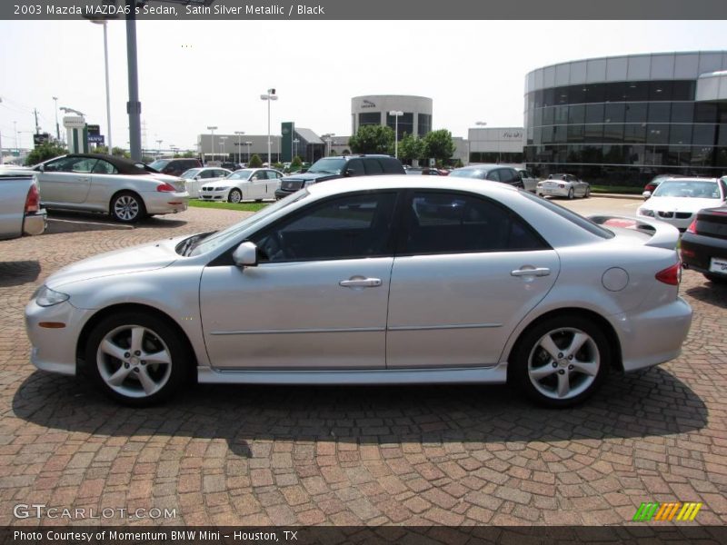 Satin Silver Metallic / Black 2003 Mazda MAZDA6 s Sedan