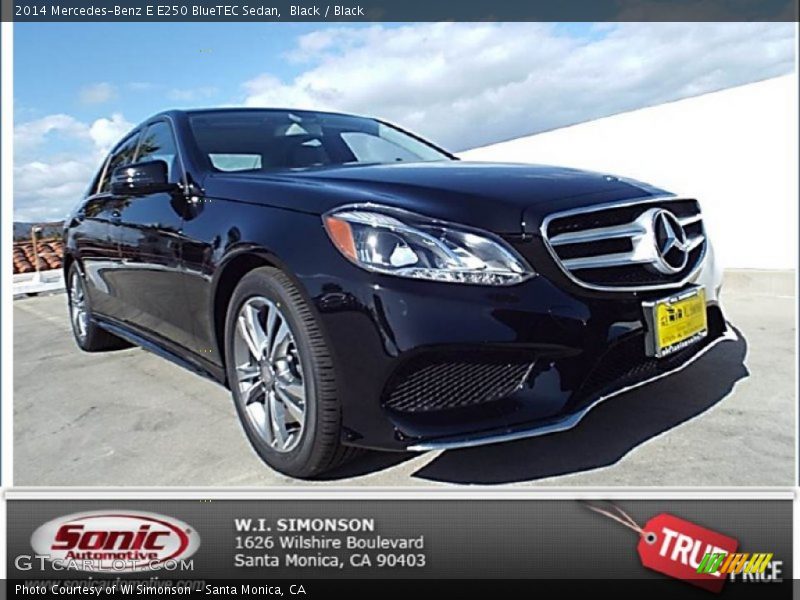 Black / Black 2014 Mercedes-Benz E E250 BlueTEC Sedan