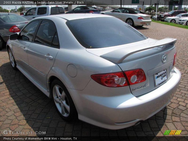 Satin Silver Metallic / Black 2003 Mazda MAZDA6 s Sedan
