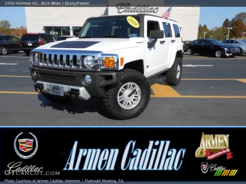 Birch White / Ebony/Pewter 2009 Hummer H3