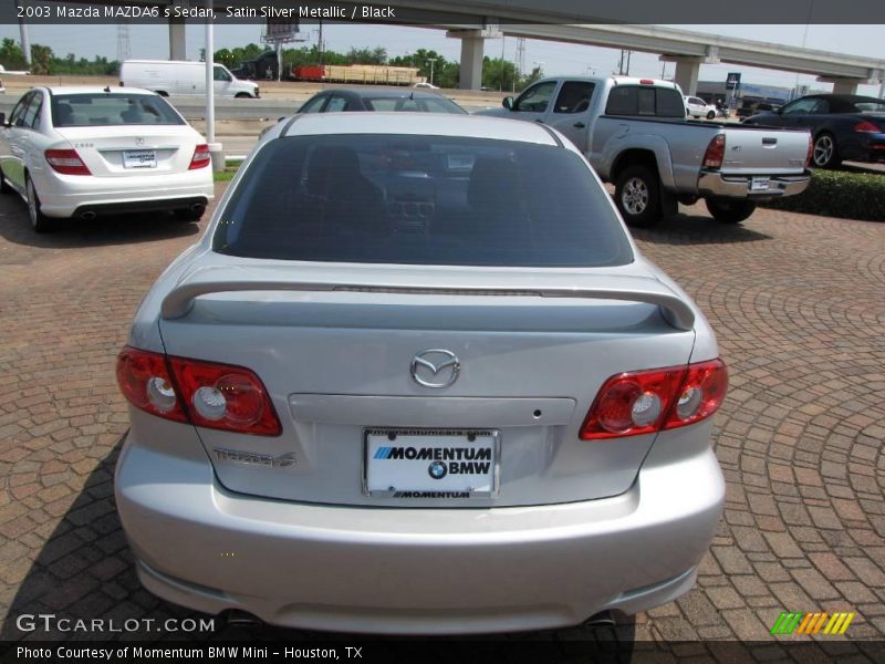 Satin Silver Metallic / Black 2003 Mazda MAZDA6 s Sedan