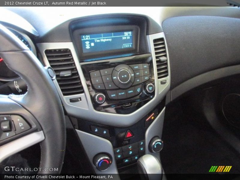 Autumn Red Metallic / Jet Black 2012 Chevrolet Cruze LT