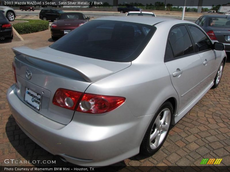 Satin Silver Metallic / Black 2003 Mazda MAZDA6 s Sedan