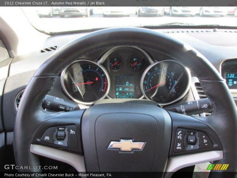 Autumn Red Metallic / Jet Black 2012 Chevrolet Cruze LT