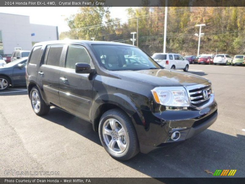 Crystal Black Pearl / Gray 2014 Honda Pilot EX-L 4WD