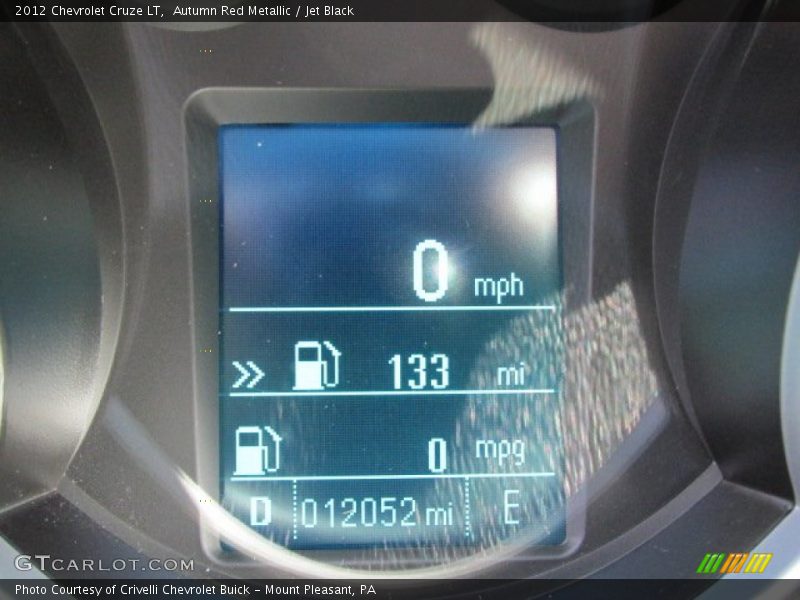 Autumn Red Metallic / Jet Black 2012 Chevrolet Cruze LT