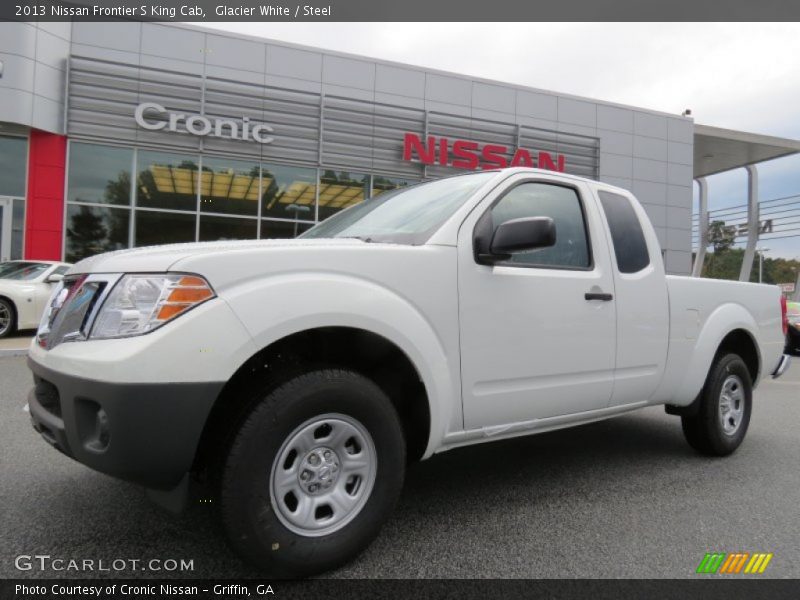 Glacier White / Steel 2013 Nissan Frontier S King Cab