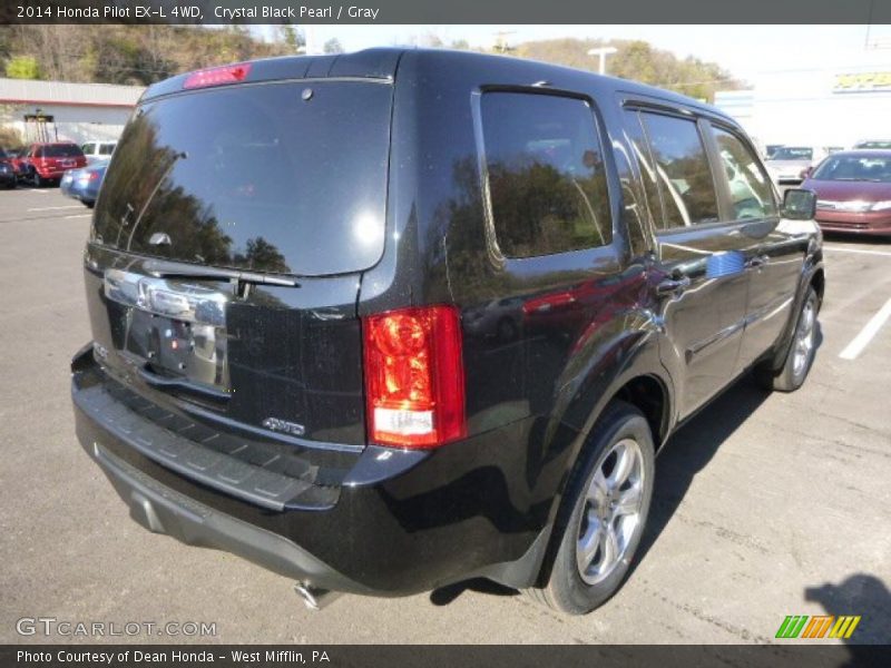 Crystal Black Pearl / Gray 2014 Honda Pilot EX-L 4WD