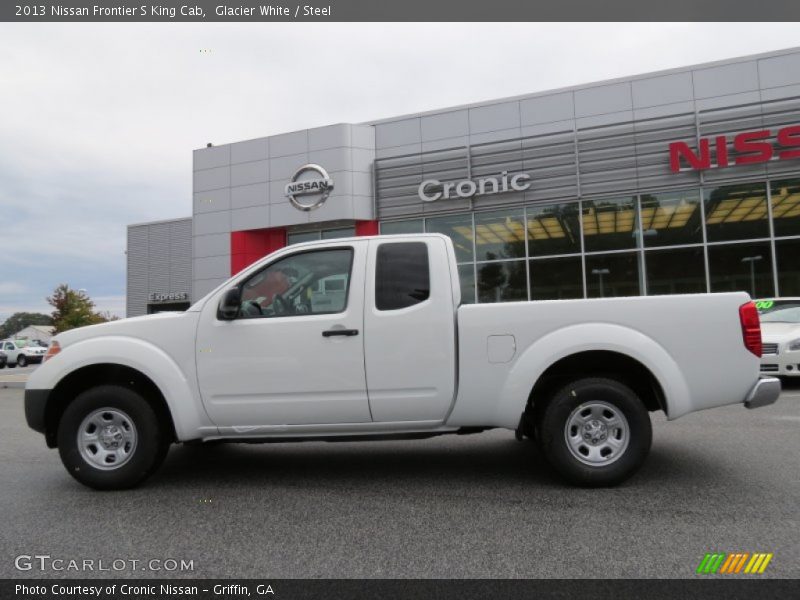 Glacier White / Steel 2013 Nissan Frontier S King Cab