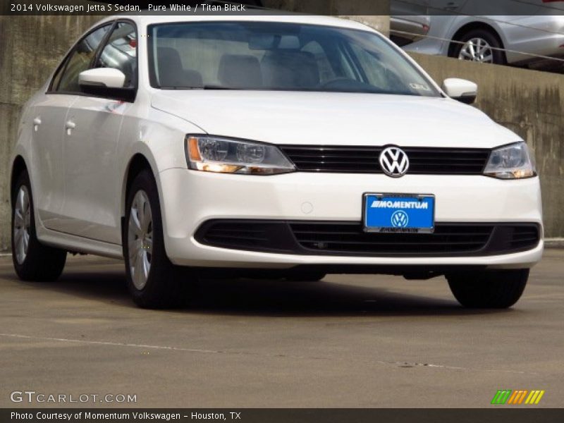 Pure White / Titan Black 2014 Volkswagen Jetta S Sedan