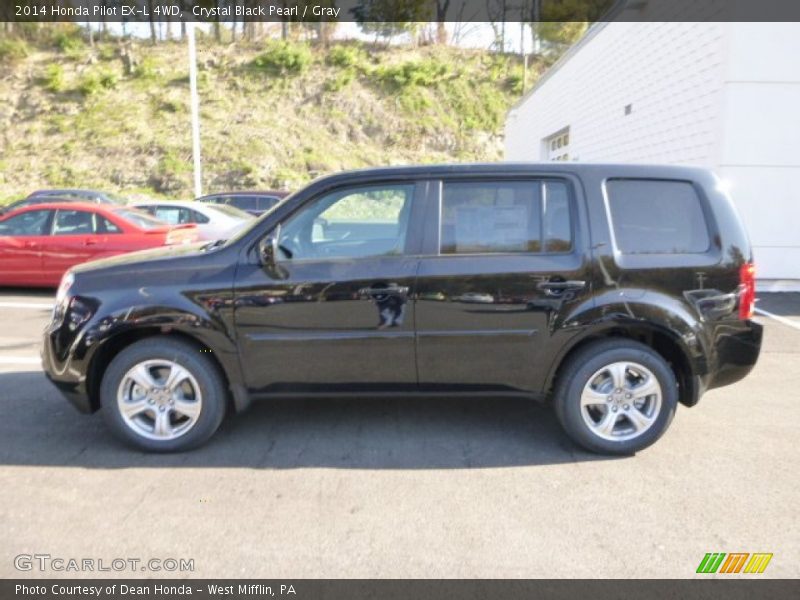 Crystal Black Pearl / Gray 2014 Honda Pilot EX-L 4WD