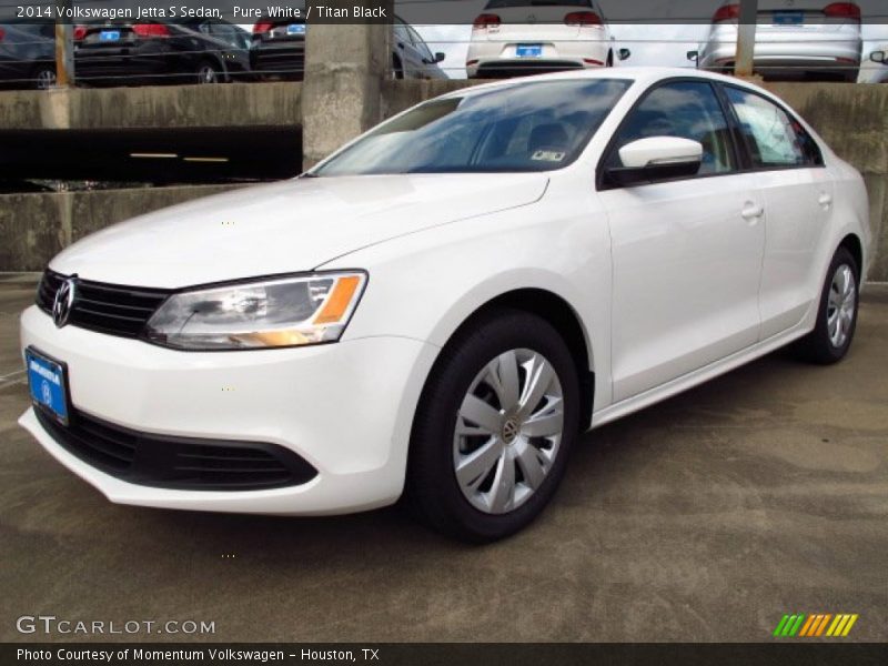 Pure White / Titan Black 2014 Volkswagen Jetta S Sedan