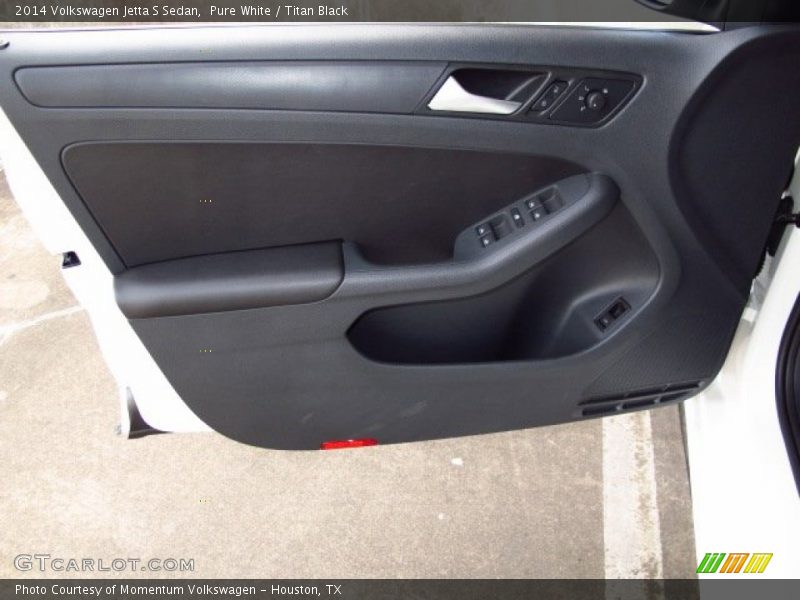 Pure White / Titan Black 2014 Volkswagen Jetta S Sedan
