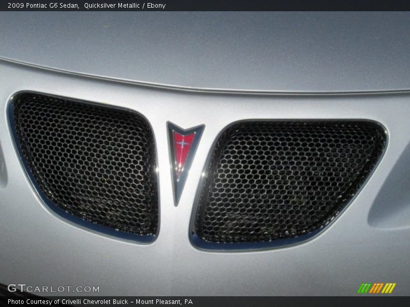 Quicksilver Metallic / Ebony 2009 Pontiac G6 Sedan