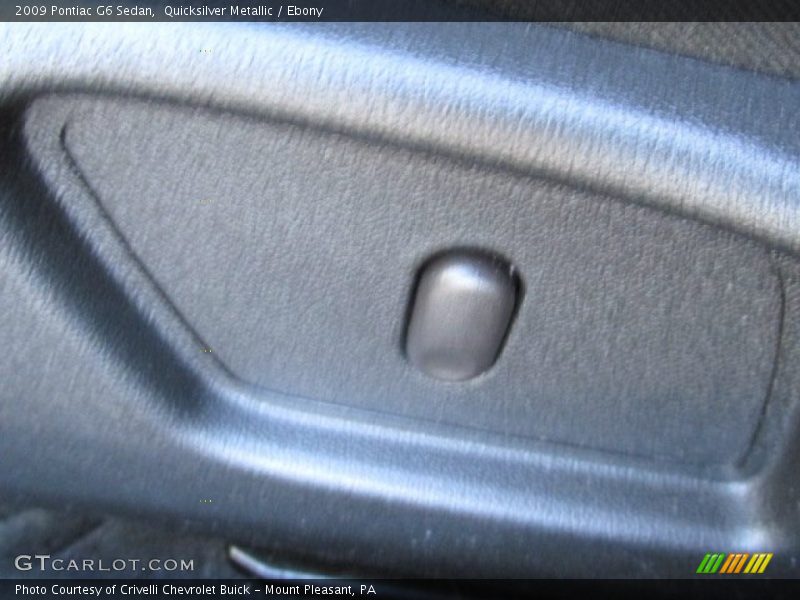 Quicksilver Metallic / Ebony 2009 Pontiac G6 Sedan