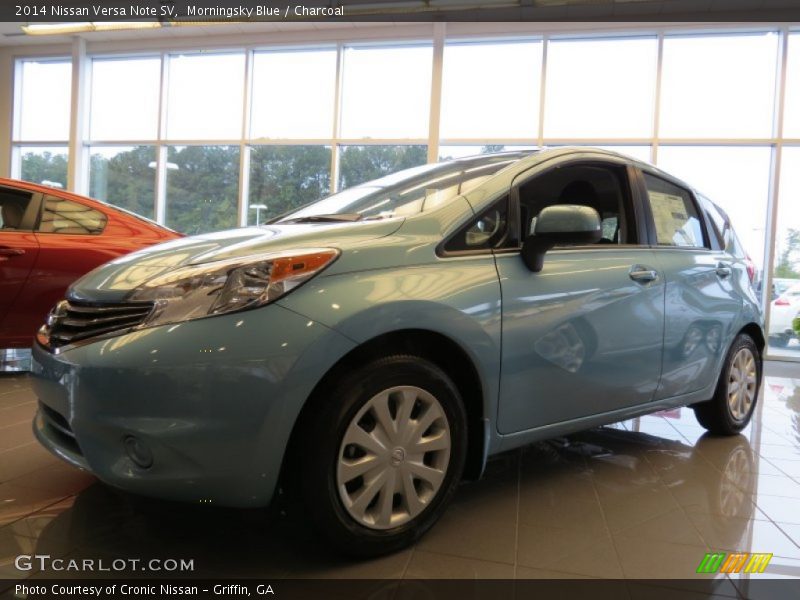 Morningsky Blue / Charcoal 2014 Nissan Versa Note SV
