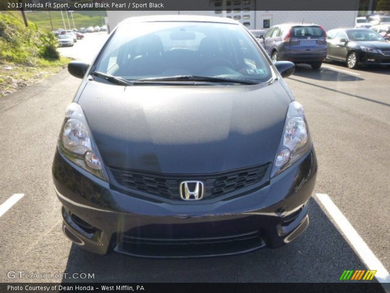 Crystal Black Pearl / Sport Black 2013 Honda Fit Sport