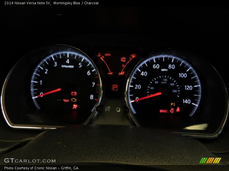 Morningsky Blue / Charcoal 2014 Nissan Versa Note SV