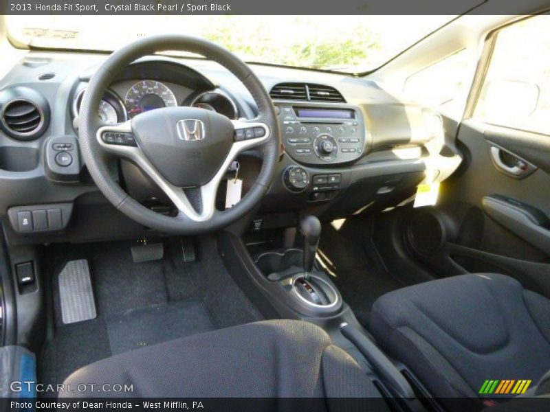 Crystal Black Pearl / Sport Black 2013 Honda Fit Sport