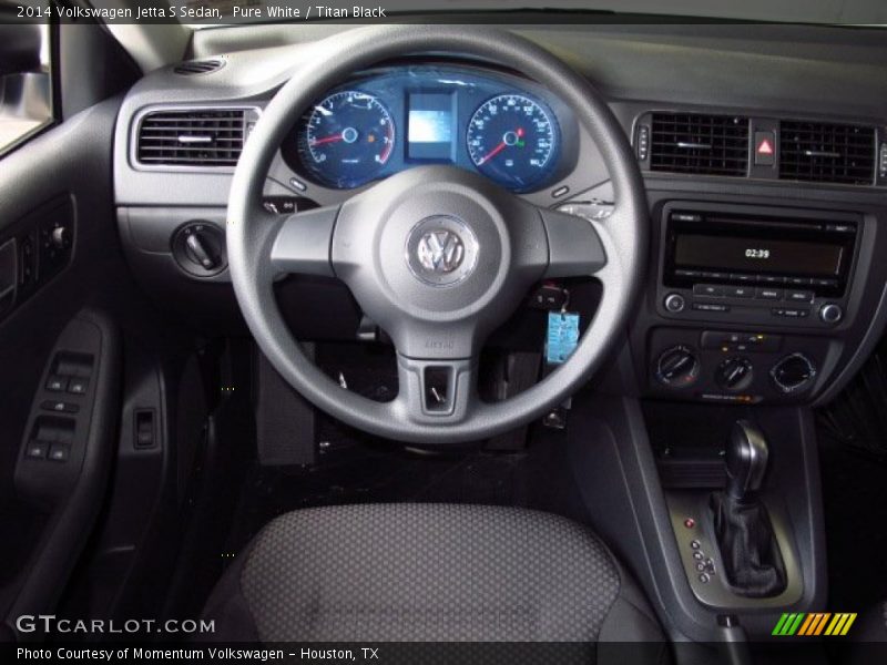 Pure White / Titan Black 2014 Volkswagen Jetta S Sedan