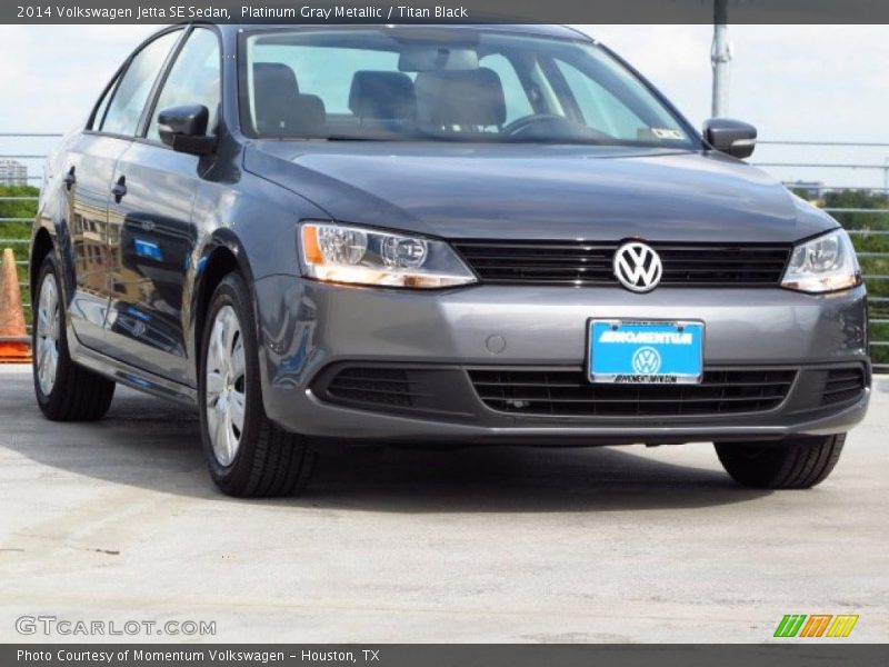 Platinum Gray Metallic / Titan Black 2014 Volkswagen Jetta SE Sedan