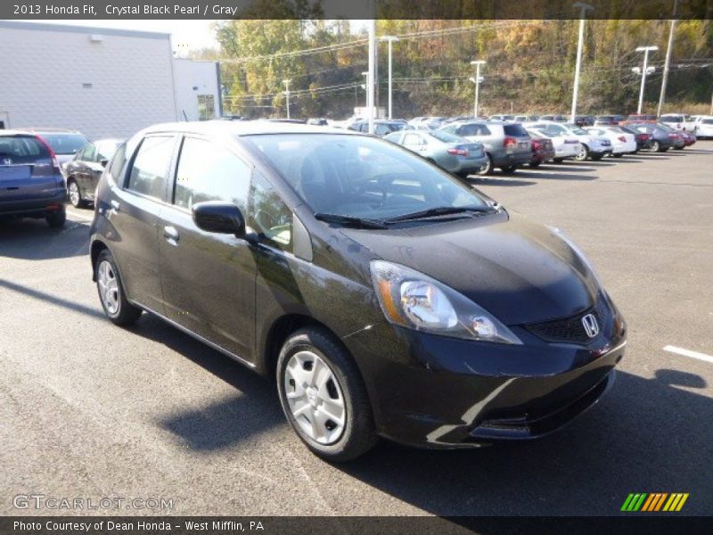 Crystal Black Pearl / Gray 2013 Honda Fit