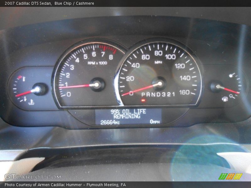 Blue Chip / Cashmere 2007 Cadillac DTS Sedan