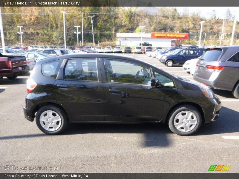 Crystal Black Pearl / Gray 2013 Honda Fit