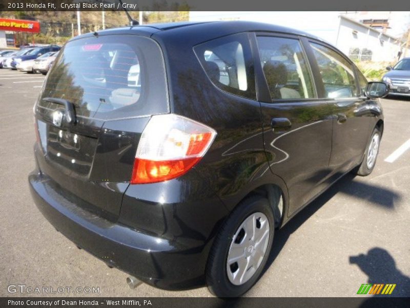 Crystal Black Pearl / Gray 2013 Honda Fit