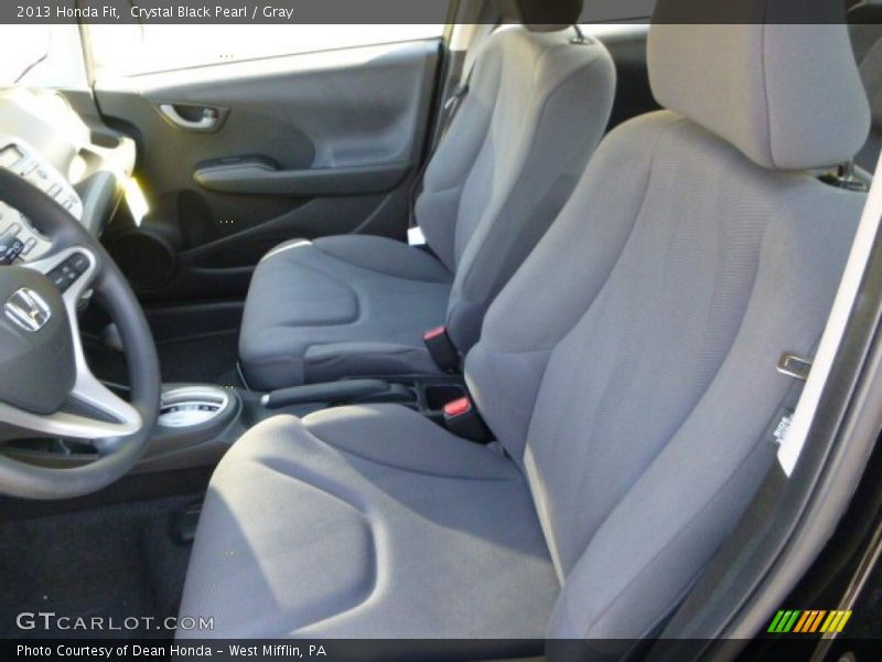 Crystal Black Pearl / Gray 2013 Honda Fit