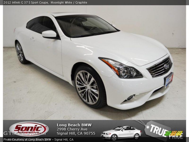 Moonlight White / Graphite 2012 Infiniti G 37 S Sport Coupe