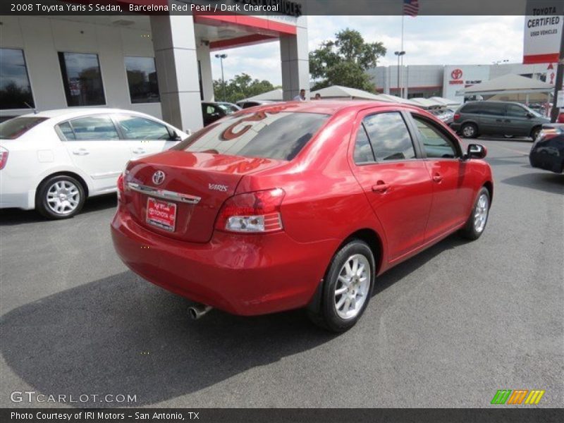 Barcelona Red Pearl / Dark Charcoal 2008 Toyota Yaris S Sedan