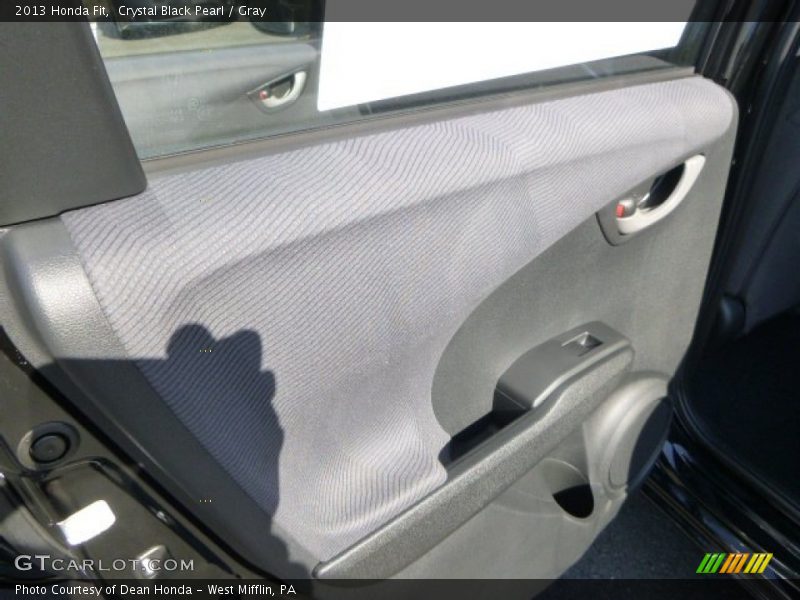 Crystal Black Pearl / Gray 2013 Honda Fit