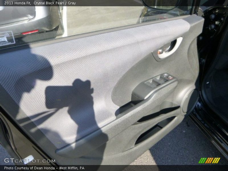 Crystal Black Pearl / Gray 2013 Honda Fit